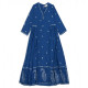 Платье в стиле бохо, 100% хлопок, ручной принт, Zen Ethic/Франция, сделано в Индии, ID: VR516b