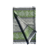 Полотенце кухонное, 95 х 50 см, рисунок жаккард, отделка мережка, 60% лён, 40% хлопок, ID: 7155.95.50.3_Аленький_зелёный