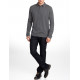 Джемпер поло мужской TRI&CO CASHMERE, 100% кашемир, воротник поло, ID: M081-09B/mediumgrey