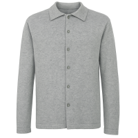 Кофта/Кардиган мужской TRI&CO CASHMERE, 100% кашемир, на пуговицах, ID: M081-16/lightgrey
