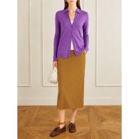 Кардиган женский, 55% шелк 45% кашемир, на пуговицах, ID: L091-35/lilac