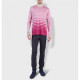 Джемпер унисекс TRI&CO CASHMERE, круглый вырез, 85% шелк 15% кашемир, 16g тонкий, ID: M101-96/dustyrose/raspberrywine