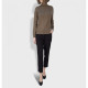 Джемпер женский TRI&CO CASHMERE, 100% кашемир, высокий ворот, ID: L132-10381D/khaki