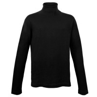 Водолазка мужская TRI&CO CASHMERE, 100% кашемир, высокий ворот, 16g тонкий, ID: M081-08/black