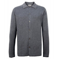 Кофта/Кардиган мужской TRI&CO CASHMERE, 100% кашемир, на пуговицах, ID: M081-16/mediumgrey