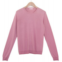 Джемпер унисекс TRI&CO CASHMERE, круглый вырез, 85% шелк 15% кашемир, 16g тонкий, ID: M101-14A