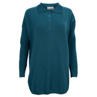 Джемпер поло женский TRI&CO CASHMERE, 100% кашемир, воротник поло, oversize, ID: L111-104