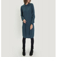 Платье женское TRI&CO CASHMERE, 100% кашемир, воротник поло, пояс, ID: L111-94Dress