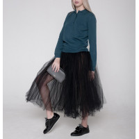 Джемпер поло женский TRI&CO CASHMERE, 100% кашемир, воротник поло, ID: L111-94LS