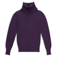 Свитер женский, высокий ворот, 20% кашемир 20% шерсть 10% шёлк, сделано в Италии, ID: L132IT-125/violet