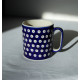 Кружка, чашка ручной работы, керамическая, Boleslawiec, Польша royal blue
