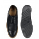 Туфли мужские черные в стиле броги Кларкс / Clarks Originals, кожаные, ID: Freely Burst