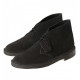 Ботинки мужские Кларкс / Clarks Originals Desert Boot, натуральная кожа, замша, подошва натуральный каучук, ID: DesertBoot/1 black