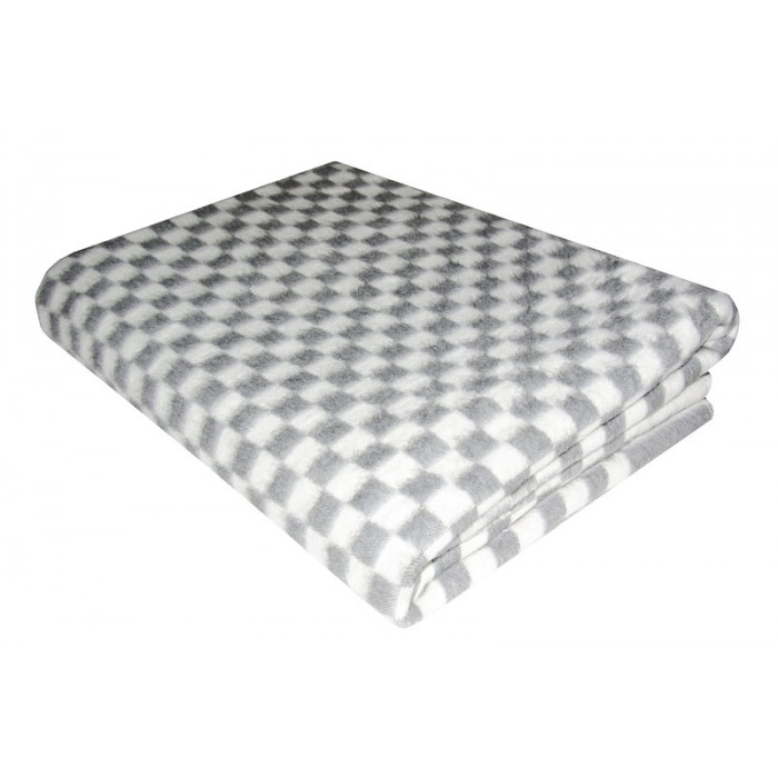 5772-В/2 Байковое одеяло хлопок 205 х140 натуральное и всесезонное , цвет серый