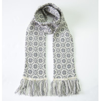 Шарф 100% шерсть ручной работы ID AS12/18T 2 grey