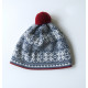 Комплект: шапка и шарф Nordic Star бело-голубого цвета ID : H145/SC136 B