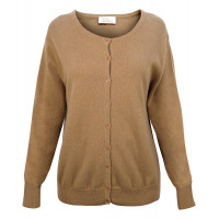 Кардиган женский TRI&CO CASHMERE с круглым вырезом, на пуговицах, 100% кашемир, ID: L102-17-2LC