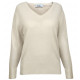 Джемпер женский TRI&CO CASHMERE, V-образный вырез, 100% кашемир, на резинке, ID: L102-17-3LV/snowwhite