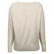 Джемпер женский TRI&CO CASHMERE, V-образный вырез, 100% кашемир, на резинке, ID: L102-17-3LV/snowwhite