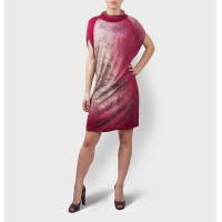 Платье женское, туника, 50% шёлк 50% кашемир, сделано в Италии, ID: L5130A