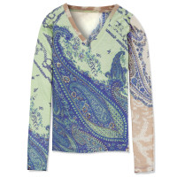 Джемпер приталенный с V вырезом, длинный рукав