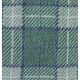 Льняное покрывало из умягченного льна, 110 х 160 см, Шале, "NORDIC STAR", ID: 18C240 green/blue 491
