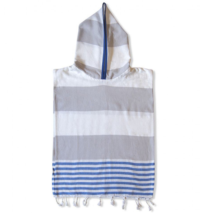 Детское полотенце с капюшоном турецкий премиум хлопок, пончо детское пляжное ID:Q02_CW_LADON044