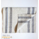 Льняные кухонные полотенца Рисунок жаккард 3 шт 49 х 70 Эко подарок в коробке крафт Сертификат OEKO-TEX____ ID: 170_Майолика