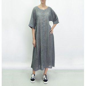 Платье в стиле бохо, 100% хлопок, ручной принт, Zen Ethic/Франция, сделано в Индии, ID: VR681D