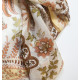 Шёлковый шарф в ярких цветах в мешочке, Италия