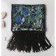 Шёлковый шарф с принтом Leo Ventoni, 100% шёлк, двухсторонний, кисти шёлк, 54 х 203 см (c кистями), сделано в Италии, ID: 70269