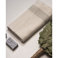 Полотенце банное, лён, умягчённое, жаккард 65 х 130 Сертификат OEKO-TEX Подарочная упаковка крафт ID: MOUSSON_752