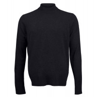 Джемпер мужской TRI&CO CASHMERE, воротник полустойка, 50% шерсть 50% шёлк, сделано в Италии, ID: M152-1717/10114/darkblue